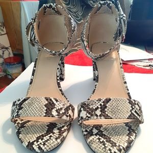 Nine West Snake Print Sandals